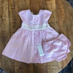 Pink seersucker Ralph Lauren Dress NWT Sz 12 mos